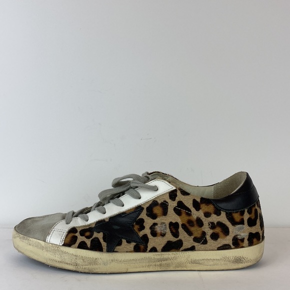GOLDEN GOOSE
Superstar Leopard Calf Hair Sneakers in size 39 - Picture 3 of 11